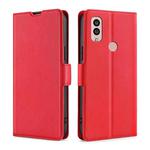 For Kyocera Android One S10 Ultra-thin Voltage Side Buckle Horizontal Flip Leather Phone Case(Red)