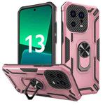 For Xiaomi 13 Warship Armor 2 in 1 Shockproof Phone Case(Rose Gold)