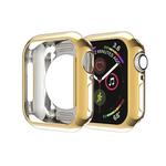 For Apple Watch Series 3 & 2 & 1 38mm Plating TPU Round Hole Hollowing Protective Case(Gold)
