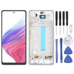 For Samsung Galaxy A53 5G SM-A536 6.48 inch OLED LCD Screen Digitizer Full Assembly with Frame (White)