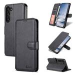 For Samsung Galaxy S23 5G AZNS Calf Texture Horizontal Flip Leather Phone Case(Black)