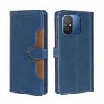 For Xiaomi Redmi 12C 4G Skin Feel Magnetic Buckle Leather Phone Case(Blue)