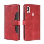 For Kyocera Android One S10 Skin Feel Magnetic Buckle Leather Phone Case(Red)