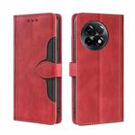 For OnePlus Ace 2/11R Skin Feel Magnetic Buckle Leather Phone Case(Red)