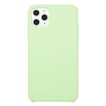 For iPhone 11 Pro Solid Color Solid Silicone  Shockproof Case(Mint Green)