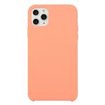 For iPhone 11 Pro Solid Color Solid Silicone  Shockproof Case(Begonia)