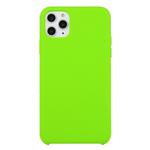 For iPhone 11 Pro Solid Color Solid Silicone  Shockproof Case(Dark Green)