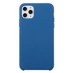 For iPhone 11 Pro Solid Color Solid Silicone  Shockproof Case(Cobalt Blue)