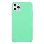 For iPhone 11 Pro Solid Color Solid Silicone  Shockproof Case (Stay Green)