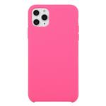 For iPhone 11 Pro Solid Color Solid Silicone  Shockproof Case (Dragon Fruit)