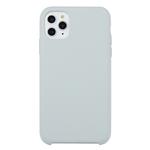 For iPhone 11 Pro Solid Color Solid Silicone  Shockproof Case (Sky Gray)
