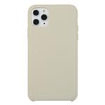 For iPhone 11 Pro Solid Color Solid Silicone  Shockproof Case(Rock Ash)