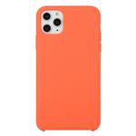 For iPhone 11 Pro Solid Color Solid Silicone  Shockproof Case(Orange)