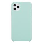 For iPhone 11 Pro Solid Color Solid Silicone  Shockproof Case(Emerald Green)