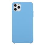 For iPhone 11 Pro Solid Color Solid Silicone  Shockproof Case(Azure)