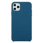 For iPhone 11 Pro Max Solid Color Solid Silicone  Shockproof Case(Xingyu Blue)