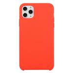 For iPhone 11 Pro Max Solid Color Solid Silicone  Shockproof Case(Red)