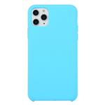 For iPhone 11 Pro Max Solid Color Solid Silicone  Shockproof Case(Sky Blue)