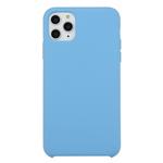 For iPhone 11 Pro Max Solid Color Solid Silicone  Shockproof Case(Azure)