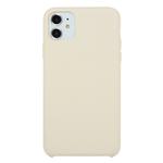 For iPhone 11 Solid Color Solid Silicone  Shockproof Case(Antique White)
