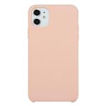 For iPhone 11 Solid Color Solid Silicone  Shockproof Case(Sand Powder)