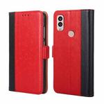 For Kyocera Android One S10 Ostrich Texture Flip Leather Phone Case(Red)