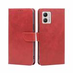 For Motorola Moto G53 5G/G13 4G/G23 4G Calf Texture Buckle Flip Leather Phone Case(Red)