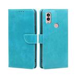 For Kyocera Android One S10 Calf Texture Buckle Flip Leather Phone Case(Light Blue)