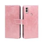 For Kyocera Android One S10 Calf Texture Buckle Flip Leather Phone Case(Rose Gold)