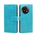 For OnePlus Ace 2/11R Calf Texture Buckle Flip Leather Phone Case(Light Blue)