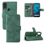 For Kyocera Android One S10 Skin Feel Magnetic Flip Leather Phone Case(Green)