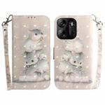 For Tecno Spark Go 2023 / Pop 7 Pro 3D Colored Horizontal Flip Leather Phone Case(Squirrels)