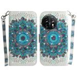 For OnePlus 11 3D Colored Horizontal Flip Leather Phone Case(Peacock Wreath)