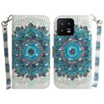 For Xiaomi 13 5G 3D Colored Horizontal Flip Leather Phone Case(Peacock Wreath)