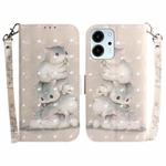 For Honor 80 SE 3D Colored Horizontal Flip Leather Phone Case(Squirrels)