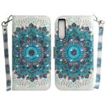 For Sony Xperia 10 IV 2023 3D Colored Horizontal Flip Leather Phone Case(Peacock Wreath)