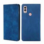 For Kyocera Android One S10 Skin Feel Magnetic Horizontal Flip Leather Phone Case(Blue)