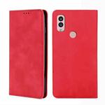 For Kyocera Android One S10 Skin Feel Magnetic Horizontal Flip Leather Phone Case(Red)