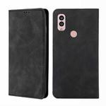 For Kyocera Android One S10 Skin Feel Magnetic Horizontal Flip Leather Phone Case(Black)