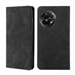 For OnePlus Ace 2/11R Skin Feel Magnetic Horizontal Flip Leather Phone Case(Black)