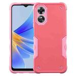 For OPPO A17 Non-slip Shockproof Armor Phone Case(Pink)