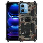 For Xiaomi Redmi Note 12 Camouflage Armor Kickstand TPU + PC Magnetic Phone Case(Army Green)