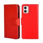 For Motorola Moto G73 5G Crystal Texture Leather Phone Case(Red)