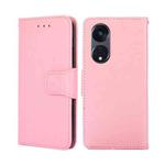 For OPPO Reno8 T 5G/A1 Pro 5G Crystal Texture Leather Phone Case(Pink)