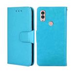 For Kyocera Android One S10 Crystal Texture Leather Phone Case(Sky Blue)