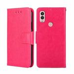 For Kyocera Android One S10 Crystal Texture Leather Phone Case(Rose Red)