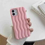 For iPhone 13 Pro Max Skin Feel 3D Water Wave Texture Phone Case(Pink)