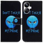 For Realme 10 Pro+ Coloured Drawing Flip Leather Phone Case(Anger)
