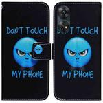 For OPPO Reno8 T 4G Coloured Drawing Flip Leather Phone Case(Anger)