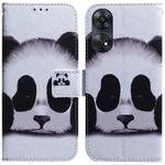 For OPPO Reno8 T 4G Coloured Drawing Flip Leather Phone Case(Panda)